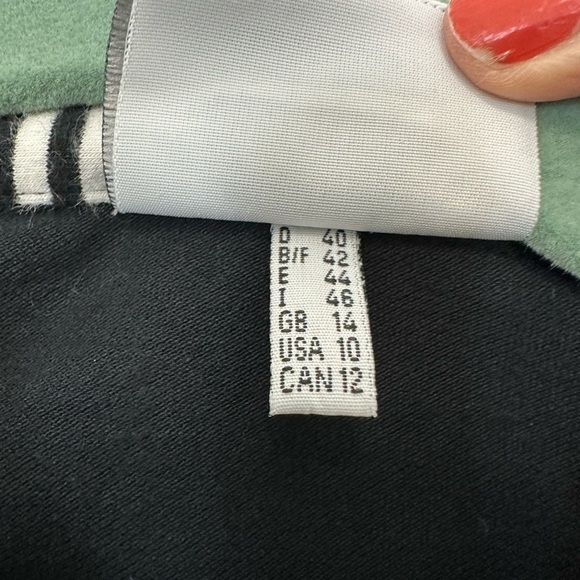 MASTERS Golf Shirt Short Sleeve Accent buttons down Front Size 10 Black/white - Picture 5 of 6